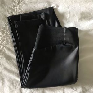 ASOS new small black leggings leather look